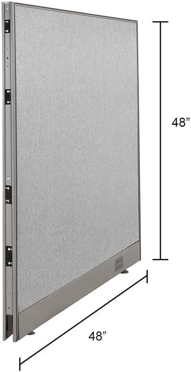 Main image of GOF Single Panel Office Partition, Large Fabric Room Divider, Custom Built Cubicle Workstation (48" W x 48" H)
