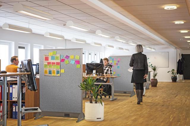 Alt view image 5 of 7 - GOF Single Panel Office Partition, Large Fabric Room Divider, Custom Built Cubicle Workstation (48" W x 60" H)