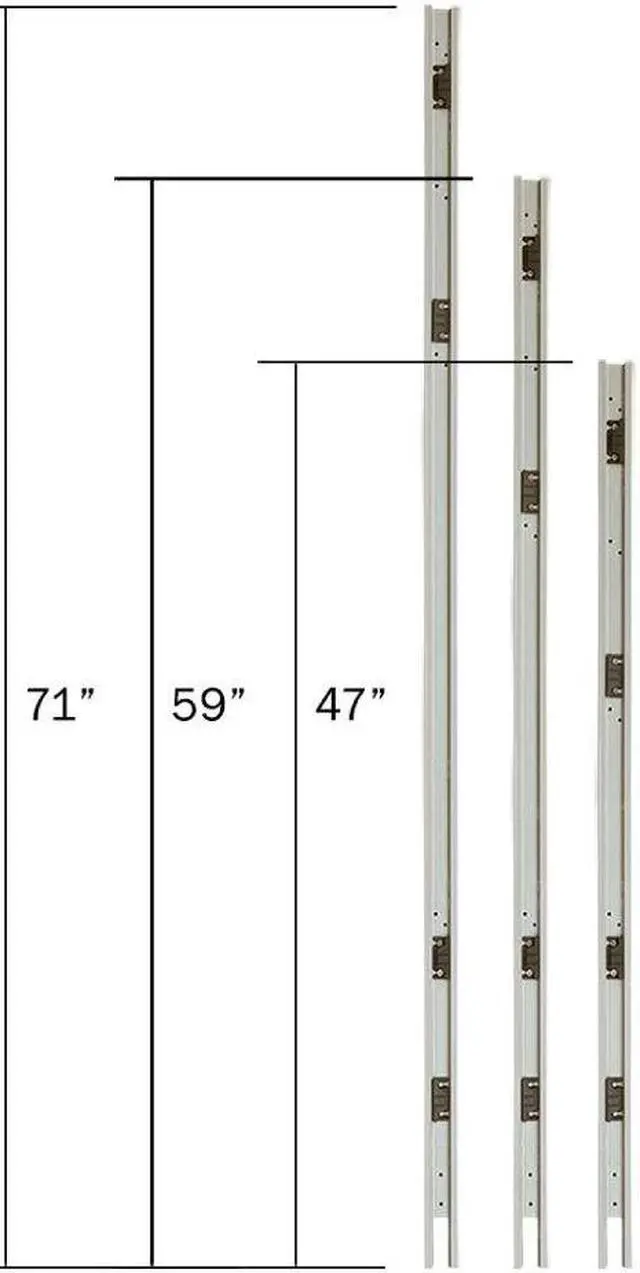 Alt view image 2 of 6 - GOF Office Partition Wall-Mount Connectors for Freestanding Privacy Wall Panels, Full Fabric Room Dividers, Custome Built Cubicle Workstations, Parts & Accessories (72" H, Wall Mount)