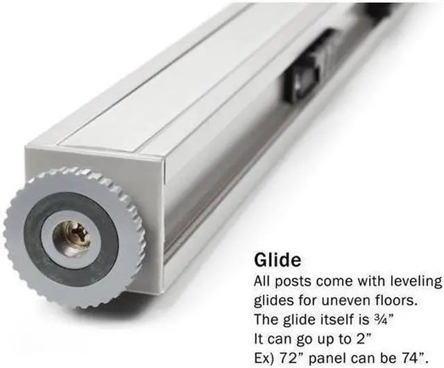 Alt view image 4 of 7 - GOF Office Partition Connectors/Posts for L-Shaped Freestanding Privacy Wall Panels, Full Fabric Room Dividers, Custome Built Cubicle Workstations, Parts & Accessories (60" H, L-Post)