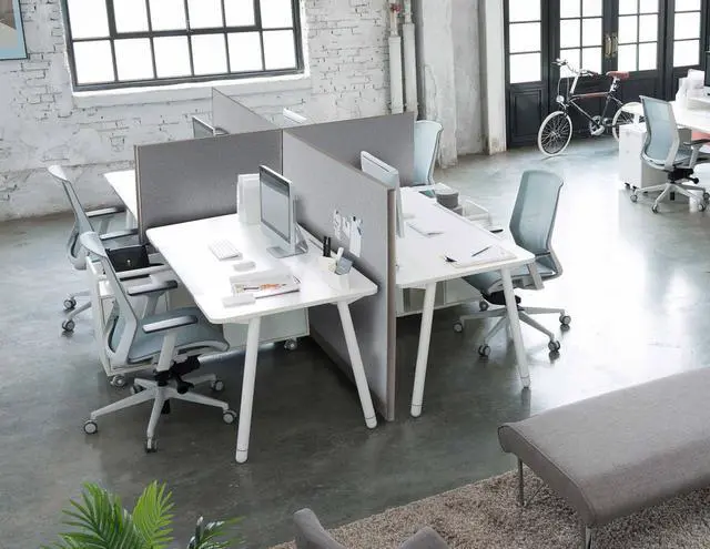 Alt view image 7 of 7 - GOF Office Partition Connectors/Posts for X-Shaped Freestanding Privacy Wall Panels, Full Fabric Room Dividers, Custome Built Cubicle Workstations, Parts & Accessories (48" H, X-Post)