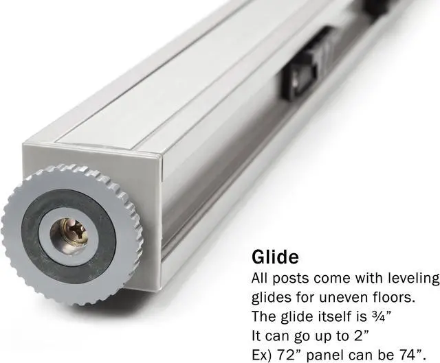Alt view image 6 of 7 - GOF Office Partition Connectors/Posts for X-Shaped Freestanding Privacy Wall Panels, Full Fabric Room Dividers, Custome Built Cubicle Workstations, Parts & Accessories (48" H, X-Post)
