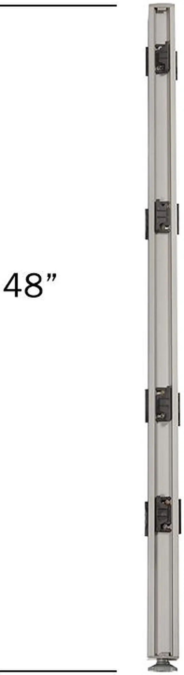 Alt view image 2 of 7 - GOF Office Partition Connectors/Posts for X-Shaped Freestanding Privacy Wall Panels, Full Fabric Room Dividers, Custome Built Cubicle Workstations, Parts & Accessories (48" H, X-Post)