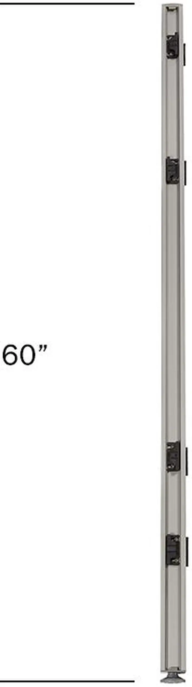 Alt view image 2 of 7 - GOF Office Partition Connectors/Posts for L-Shaped Freestanding Privacy Wall Panels, Full Fabric Room Dividers, Custome Built Cubicle Workstations, Parts & Accessories (60" H, L-Post)