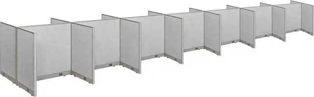 Main image of GOF 14-Person Workstation Cubicles, Freestanding Office Partition, Room Dividers for School, Library, Call Center, and PC Gaming Room (60"D x 336"W x 48"H)