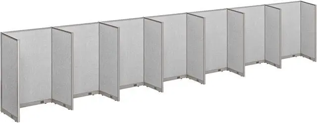 Main image of GOF 7-Person Workstation Cubicles, Freestanding Office Partition, Room Dividers for School, Library, Call Center, and PC Gaming Room (30"D x 336"W x 72"H)