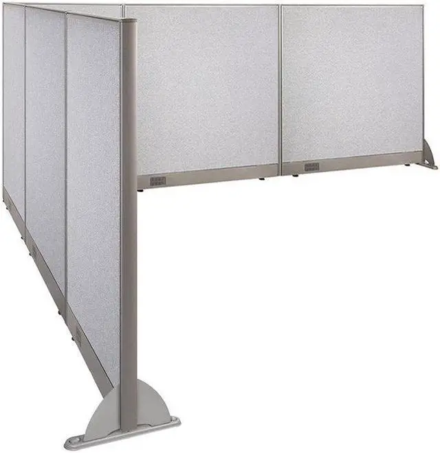 Main image of GOF L-Shaped Office Partition Set, Freestanding Privacy Wall/ Cubicle/ Workstation/ Room Divider (102"D x 126"W x 48"H)