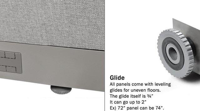 Alt view image 5 of 7 - GOF L-Shaped Office Partition Set, Freestanding Privacy Wall/ Cubicle/ Workstation/ Room Divider (36"D x 96"W x 60"H)