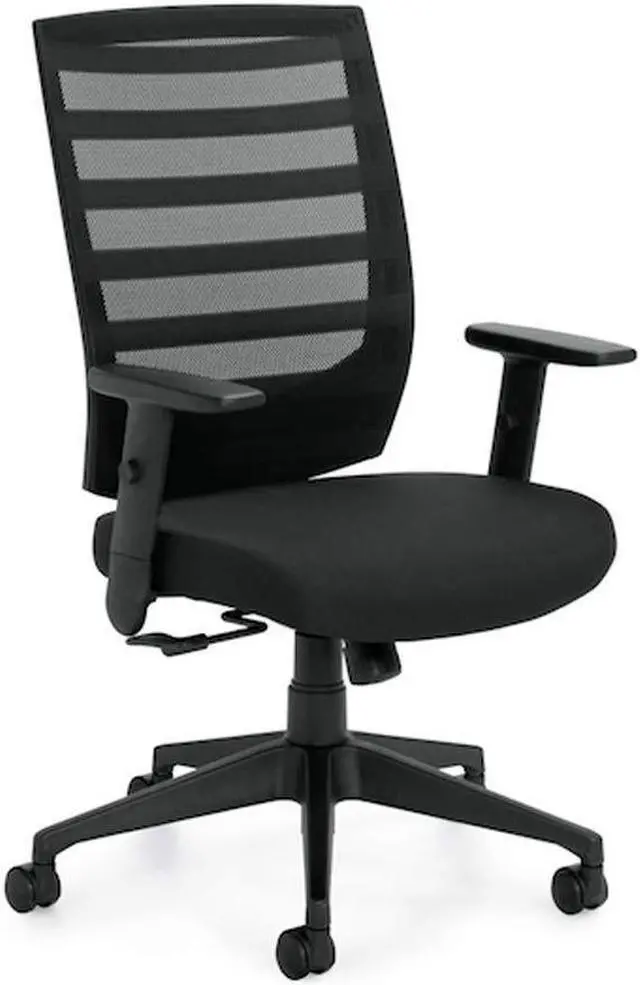 Alt view image 2 of 5 - GOF Ergonomic and Stylish Multifunctional Task Chair (G11920B), Mesh Back Tilter with Mesh Fabric Cushioned Seat for Home Office, School, Library, PC Gaming Room, Conference Room, and any Workplaces