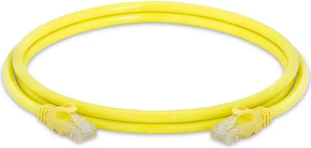 Alt view image 2 of 6 - Cmple - [5 PACK] 5 Feet Cat6 Ethernet Cable, 10 Gigabit Network Cord, Ethernet Patch Cable, Computer LAN Internet Cable with Snagless RJ45 Connectors, Modem Wire - Yellow