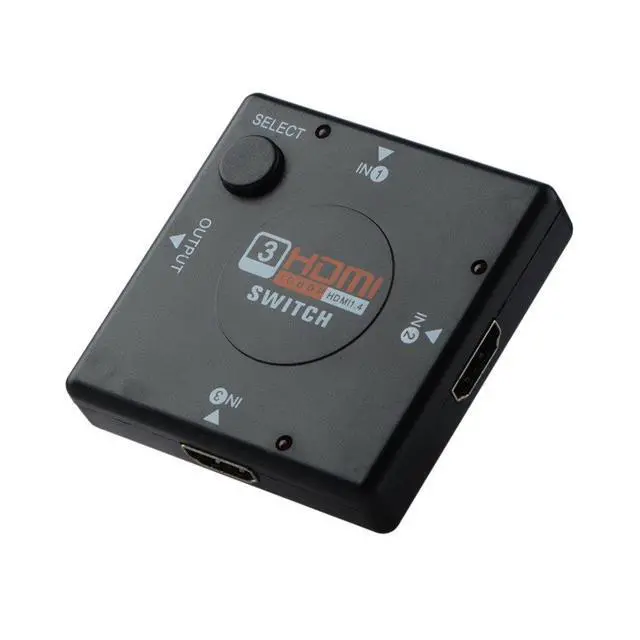 Alt view image 4 of 6 - 1080P HD HDMI Switch 1 Interface Converter 3 Interface Mini HDMI Switcher Route 3 HD Video Switcher with Multichannel Audio P0