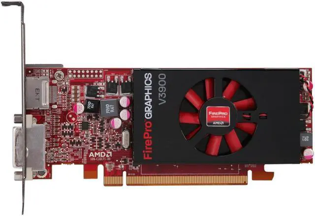 Main image of HP FirePro V3900 A6R69AA 1GB DDR3 PCI Express 2.1 x1 Full height, half length (full-height bracket included) Graphics Card