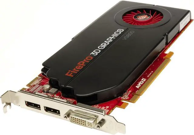 Main image of 608530-002 608888-001 AMD ATI Firepro V5800 1GB GDDR5 DVI DP Desktop Video Card PCI-EXPRESS Video Cards