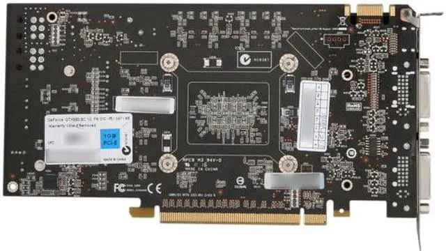 Alt view image 5 of 5 - EVGA SuperClocked 01G-P3-1461-KR GeForce GTX 560 (Fermi) 1GB 256-bit GDDR5 PCI Express 2.0 x16 HDCP Ready SLI Support Video Card