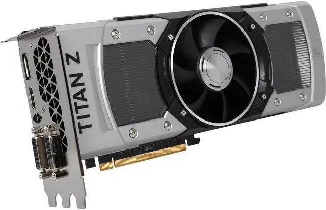 Main image of EVGA GeForce GTX TITAN Z DirectX 12 (feature level 11_0) 12GB 768-Bit GDDR5 PCI Express 3.0 SLI Support Video Card