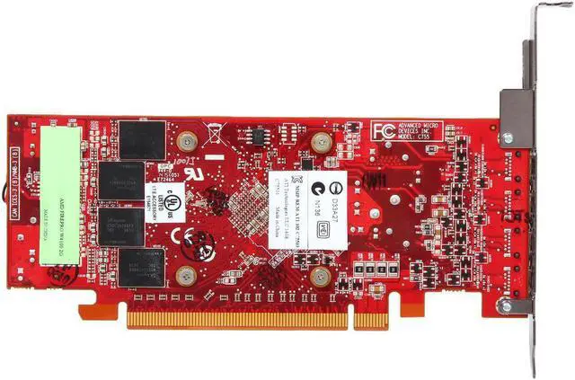 Alt view image 4 of 4 - SAPPHIRE FirePro W4100 100-505817 2GB 128-bit GDDR5 PCI Express 3.0 x16 Half Height Workstation Video Card