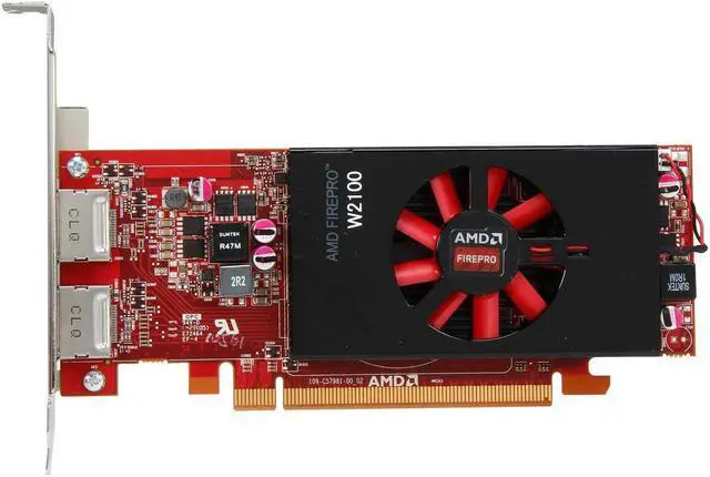 Alt view image 3 of 4 - SAPPHIRE FirePro W2100 100-505821 2GB 128-bit DDR3 PCI Express 3.0 x16 Low Profile Workstation Video Card