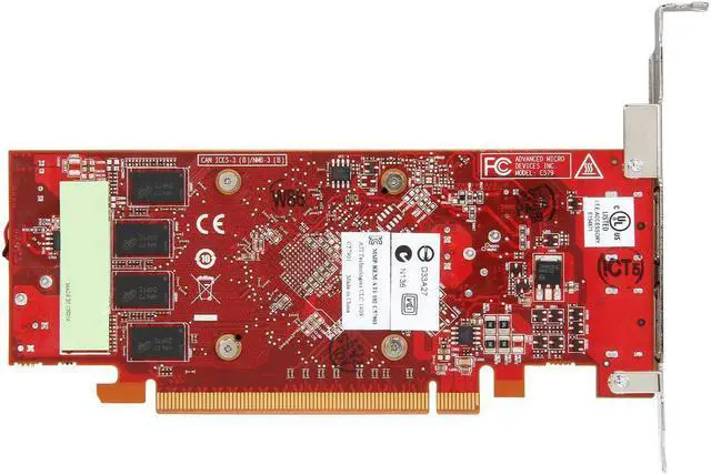Alt view image 4 of 4 - SAPPHIRE FirePro W2100 100-505821 2GB 128-bit DDR3 PCI Express 3.0 x16 Low Profile Workstation Video Card