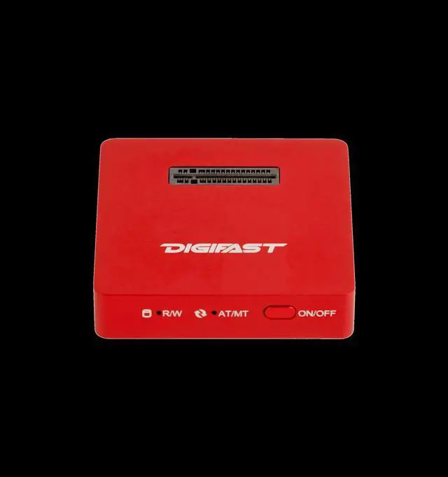 Alt view image 5 of 6 - Digifast M.2 NVMe SSD Docking Base, USB3.2 GEN2 Type-C (10 Gbps), Lightweight, Portable Design - Red