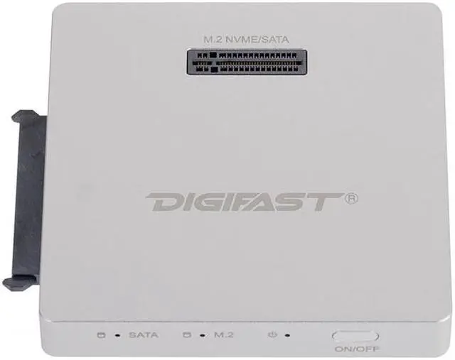 Main image of Digifast DX3 M.2 SSD/2.5" SATA SSD Docking Base Ultra High Speed Read and Write - Silver