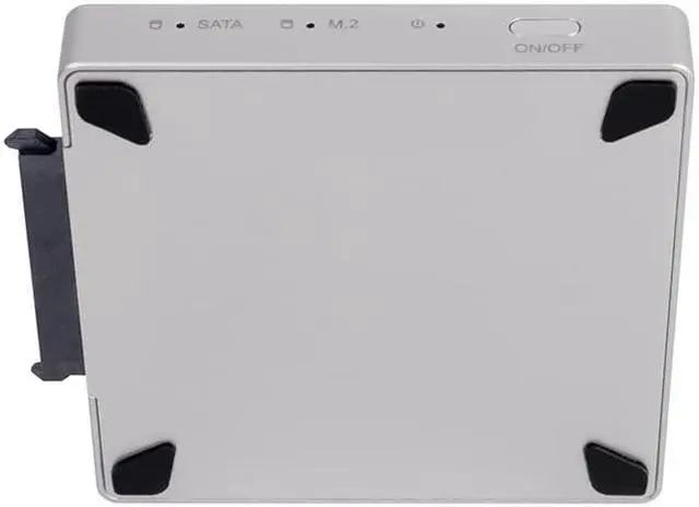 Alt view image 2 of 6 - Digifast DX3 M.2 SSD/2.5" SATA SSD Docking Base Ultra High Speed Read and Write - Silver