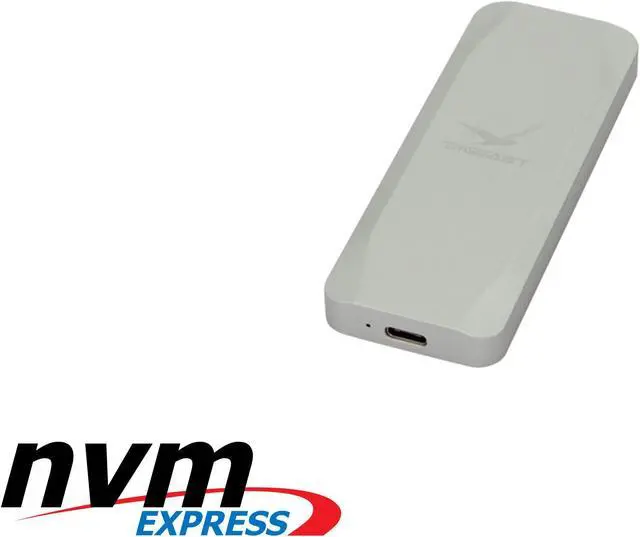 Alt view image 3 of 7 - Digifast M.2 NVMe SSD To USB3.1 Enclosure - Silver