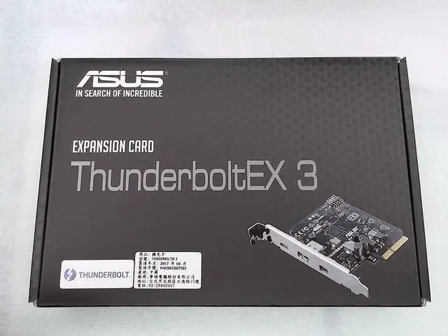 Alt view image 5 of 7 - ASUS Accessory THUNDERBOLTEX 3 C SI 1xPort Thunderbolt 3 USB3.1 PCIE4 Card