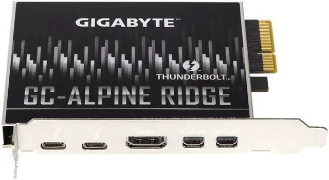 Alt view image 2 of 2 - Gigabyte GC-ALPINE RIDGE Thunderbolt3 Certified PCI-E Expansion card Rev 2.0