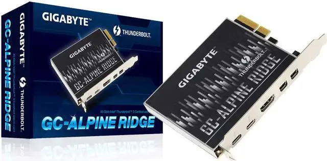 Main image of Gigabyte GC-ALPINE RIDGE Thunderbolt3 Certified PCI-E Expansion card Rev 2.0