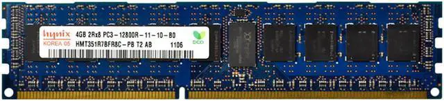 Alt view image 3 of 3 - Hynix 16GB (1X16GB)DDR4 2400MHz PC4-19200 288-PIN ECC REGISTERED DIMM server Memory Model HMA82GR7AFR8N-UH