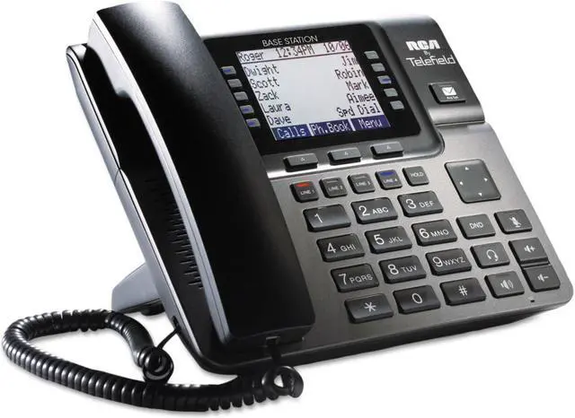 Alt view image 4 of 6 - RCA U1000 4-line Operation Unison 4 Line Business Phone System Base Integrated Answering Machine