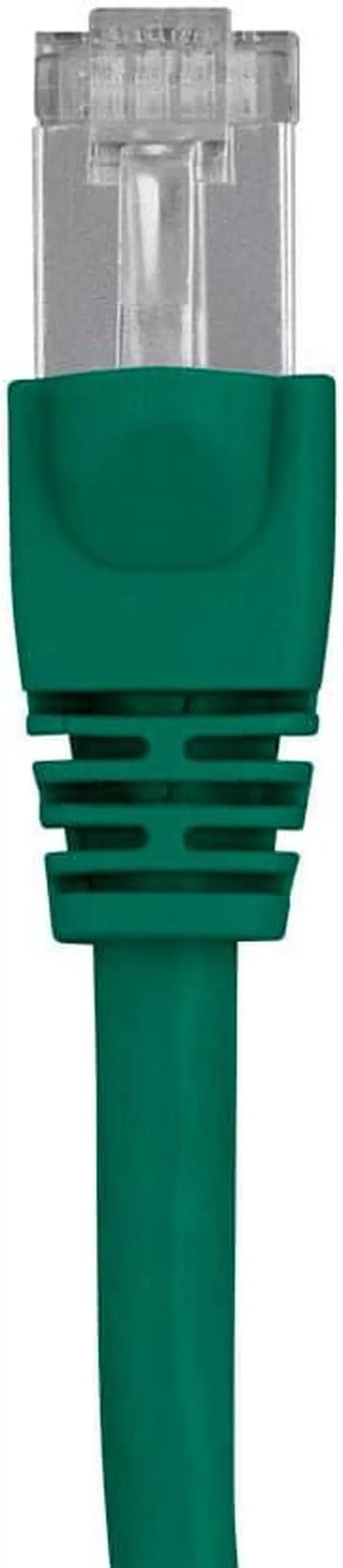 Alt view image 2 of 7 - Monoprice Cat6A Ethernet Patch Cable - 10 Feet - Green | Network Internet Cord - RJ45, 550Mhz, STP, Pure Bare Copper Wire, 10G, 26AWG