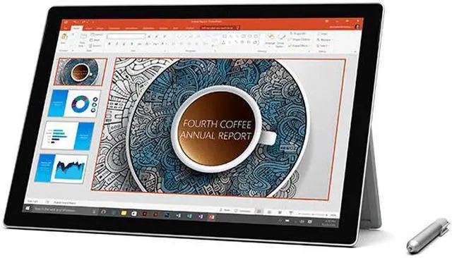 Alt view image 2 of 4 - Microsoft Surface Pro 4, Intel Core i5-6300U 2.4GHz, 4 GB RAM, 128 GB SSD Win 10 Pro + Microsoft Type Cover Grade-B