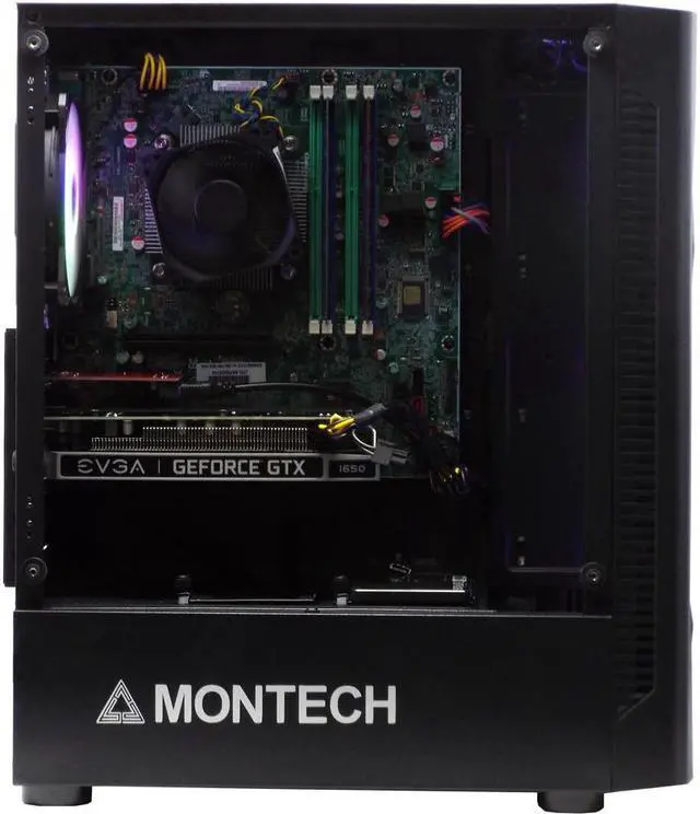 Alt view image 2 of 3 - Odyssey Artemis Custom Gaming PC, Black Gaming Case, RGB LED Air Cooling System, Intel Core i5 3.2GHz, 8GB RAM, 512GB SSD, Nvidia Geforce GT 1030, Windows 10 Pro x64