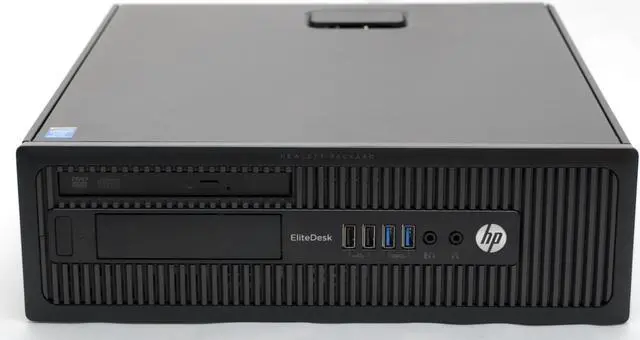 Alt view image 4 of 5 - HP EliteDesk 800 G1 SFF Desktop PC, Intel Core i5-4570 3.2GHz, 8GB DDR3 RAM, 256GB SSD, DVD-ROM, Win-10 Pro x64 Grade B
