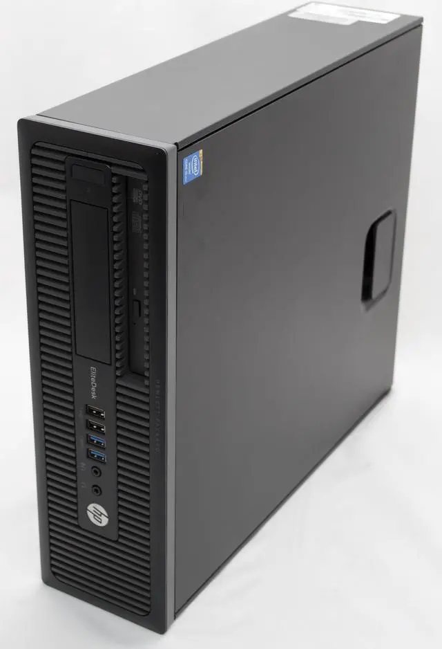 Alt view image 3 of 5 - HP EliteDesk 800 G1 SFF Desktop PC, Intel Core i5-4570 3.2GHz, 8GB DDR3 RAM, 256GB SSD, DVD-ROM, Win-10 Pro x64 Grade B