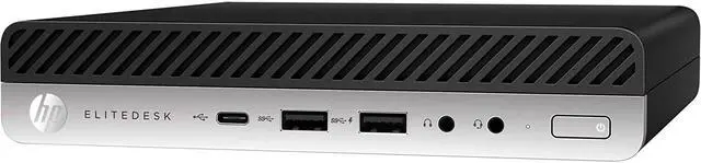 Alt view image 3 of 7 - HP EliteDesk 800 G3 Mini PC, Intel Core i5-6500T 2.5GHz, 8GB DDR4 RAM, 256GB SSD, WiFi, Bluetooth, Win 10 Pro Grade A