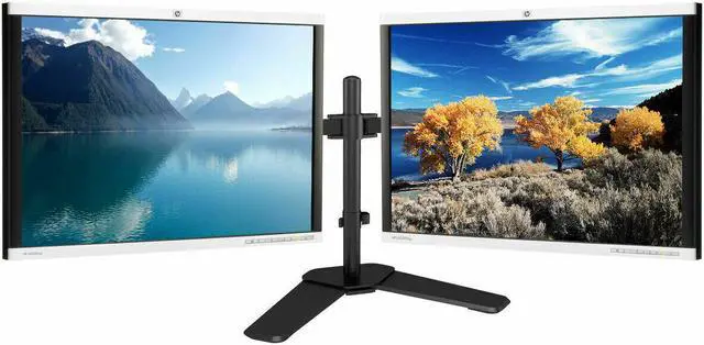 Main image of MAJOR BRAND DUAL LCD 22" VGA, DVI, DISPLAY-PORT, HDMI adapter, FLAT MONITOR SCREEN GAMING WITH DUAL LCD STAND ARM