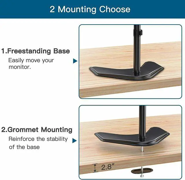 Alt view image 7 of 7 - MAJOR BRAND DUAL LCD 22" VGA, DVI, DISPLAY-PORT, HDMI adapter, FLAT MONITOR SCREEN GAMING WITH DUAL LCD STAND ARM