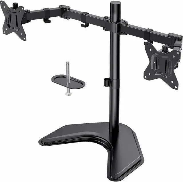 Alt view image 4 of 7 - DELL DUAL LCD 23" VGA, DVI, DISPLAY-PORT, HDMI adapter, FLAT MONITOR SCREEN OFFICE WITH DUAL LCD STAND ARM