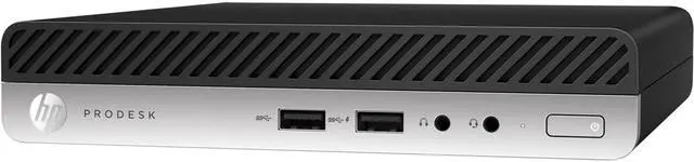 Alt view image 3 of 4 - HP ProDesk 400 G3 Mini Desktop PC, Intel Core i3-7100T 3.4GHz, 8GB DDR4 RAM, 256GB SSD, Wi-Fi, Windows 10 Home Grade A