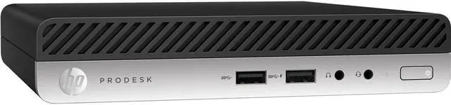 Alt view image 2 of 4 - HP ProDesk 400 G3 Mini Desktop PC, Intel Core i3-7100T 3.4GHz, 8GB DDR4 RAM, 256GB SSD, Wi-Fi, Windows 10 Home Grade A