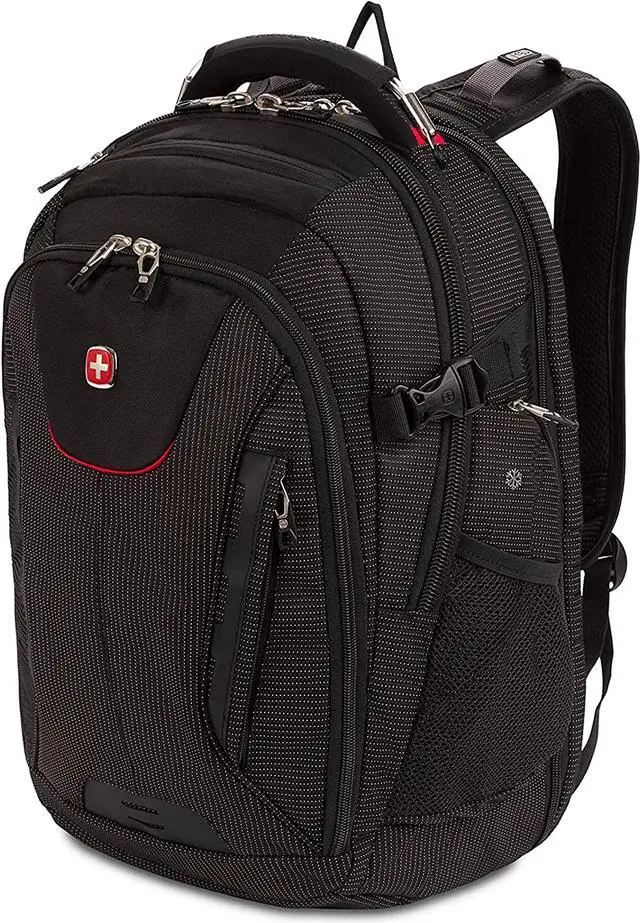 Main image of swissgear 5358 ultimate protection usb tsa friendly scansmart laptop backpack and cable lock bundleblack