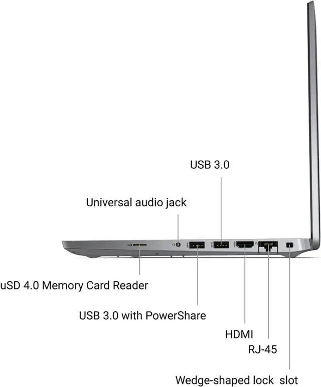 Alt view image 7 of 7 - Dell Latitude 5510 15.6" 1920x1080 FHD Touchscreen Business Laptop PC, Intel Core i7 10th Gen i7-10810U Quad Core 4.9GHz, 32GB DDR4 RAM, 1TB M.2 SSD, Windows 11 Pro Grade B