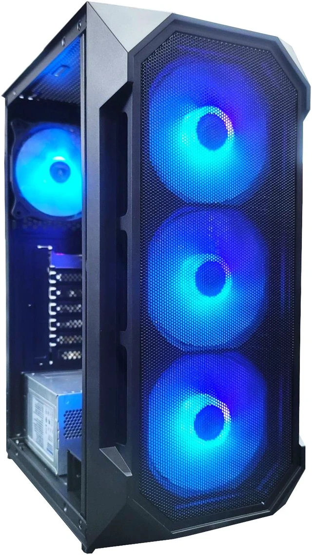 Odyssey Gaming Computer Odyssey Aura Custom Gaming PC, RGB LED Fans, Intel Core i5 3.2GHz, 16GB ...