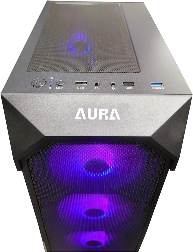 Odyssey Gaming Computer Odyssey Aura Custom Gaming PC, RGB LED Fans, Intel Core i5 2.7GHz, 16GB ...