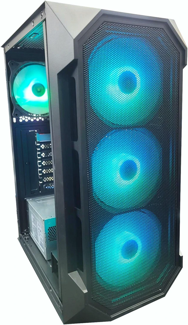 Odyssey Gaming Computer Odyssey Aura Custom Gaming PC, RGB LED Fans, Intel Core i5 2.7GHz, 16GB ...
