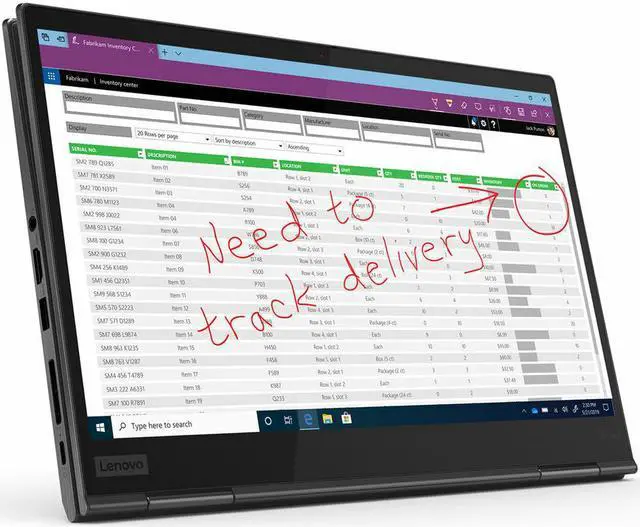 Alt view image 6 of 6 - Lenovo Thinkpad X1 Yoga 5th Gen 14" 1920x1080 FHD Touchscreen 2-in-1 Tablet/Laptop, Intel Core i5-10210U upto 4.2GHz, 8GB RAM, 512GB M.2 SSD, Windows 11 Pro Grade B