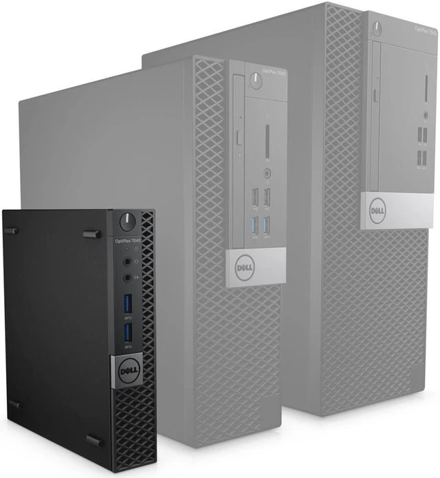 Alt view image 6 of 6 - DELL OptiPlex 7040 Micro Desktop Bundle Intel Core i7-6700T up to 3.6GHz, 8GB 256GB SSD WiFi Windows 11 Pro 21" LCD Monitor with Keyboard and Mouse