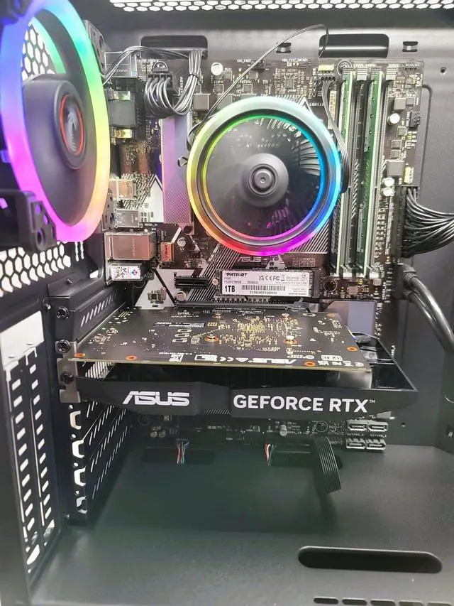Alt view image 6 of 7 - Odyssey Darkus V3 Custom Gaming PC, RGB LED Fans, Intel Core i5 upto 4.1GHz, 16GB DDR4 RAM, 1TB NVMe SSD, GeForce RTX 3050 6GB GDDR6, Wi-Fi, Windows 11 Pro